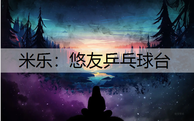 米乐：悠友乒乓球台