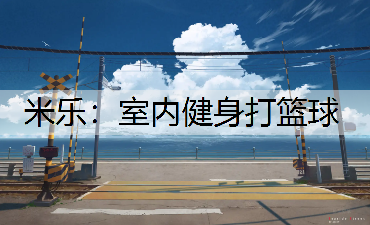 室内健身打篮球